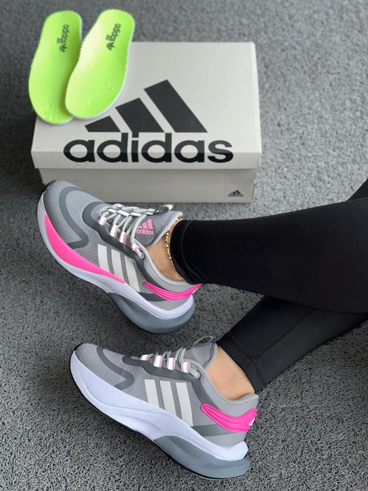 Adidas Bounce Gris-Rosa